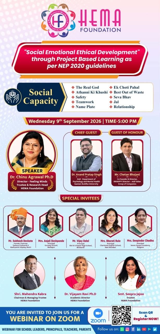 "Social Emotional Ethical Development" through project Based Learning as per 2020 guidelines