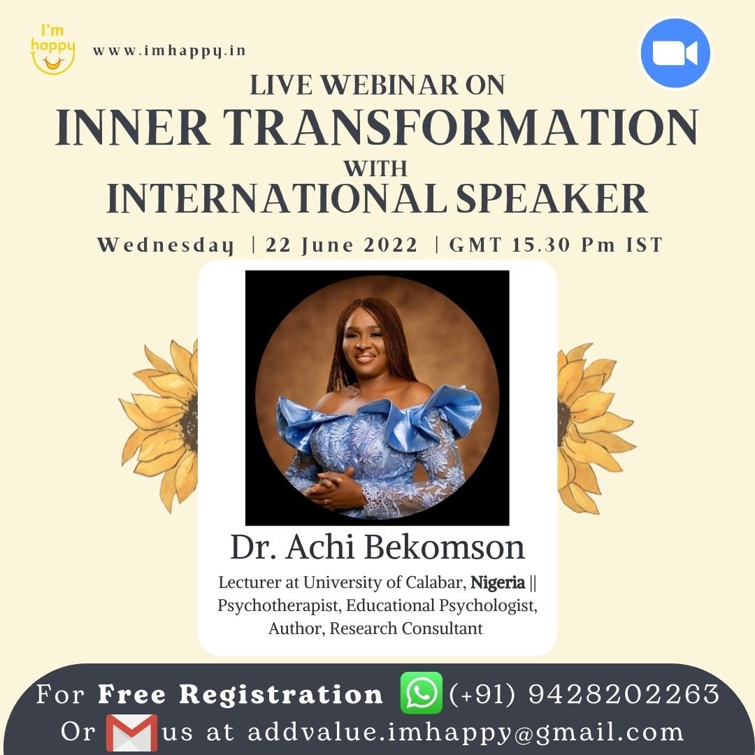 Inner Transformation With International Speaker